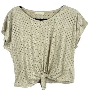 Rosette by Bee Cool Front Tie Top Size Large